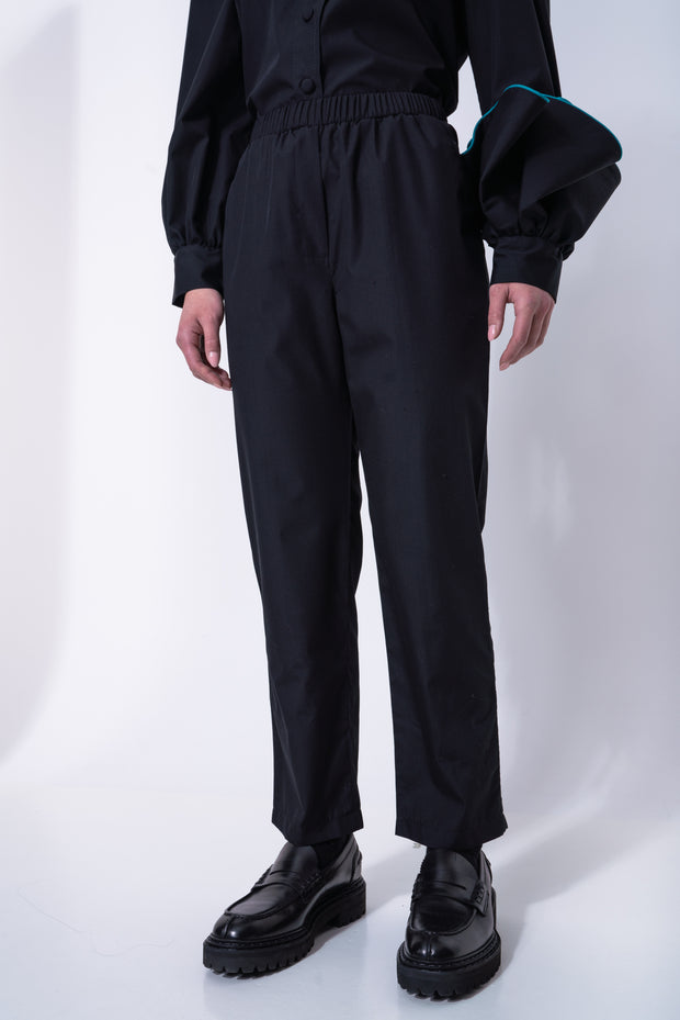 Trousers Straight Black