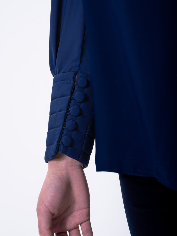 Signature Blouse Dark Blue Castel